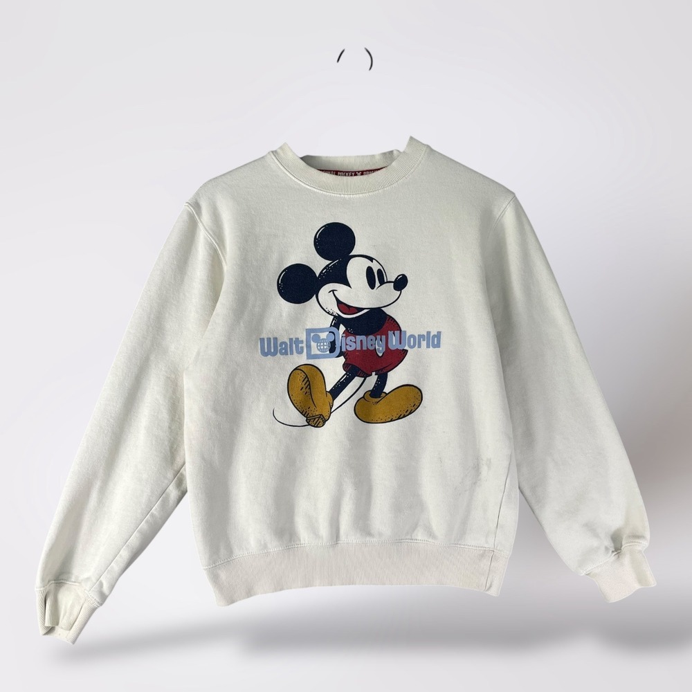 Disney Parks Mickey Mouse Walt Disney World Crewneck Sweatshirt Mens S 2022